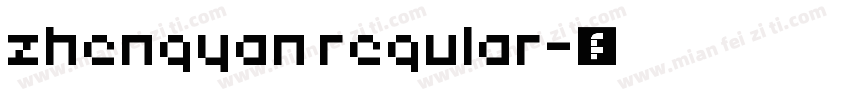 zhengyan regular字体转换